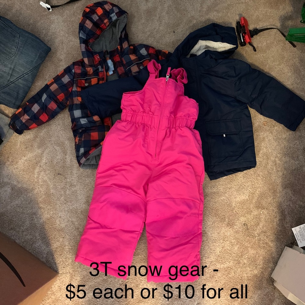 3T Snow Pants & two coats